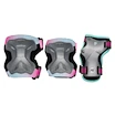Apărători inline pentru copii Powerslide  Kids Pro Girls II Set Grey/Pink