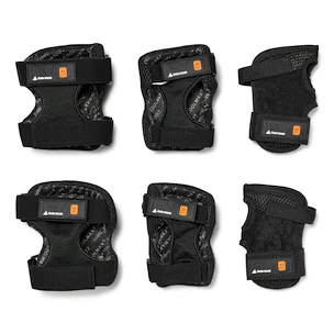 Apărători inline pentru copii Rollerblade  Evo Pro Gear 3-Pack Black XS