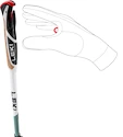 Bețe de trekking Leki  Spin Shark SL, white-smokegreen-dark anthracite, 100 - 130 cm