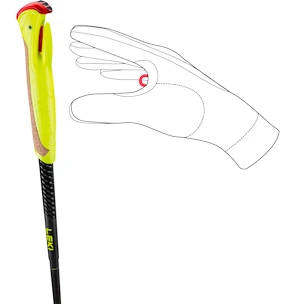 Bețe pentru trail running Leki  Evotrail FX.One TA, black-neonyellow-dark anthracite 125 cm