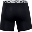 Boxeri pentru bărbați Under Armour  Charged Cotton 6in 3Pack Black