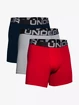 Boxeri pentru bărbați Under Armour  Charged Cotton 6in 3Pack Red