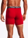 Boxeri pentru bărbați Under Armour  Charged Cotton 6in 3Pack Red