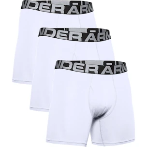 Boxeri pentru bărbați Under Armour  Charged Cotton 6in 3Pack White
