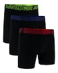 Boxeri pentru bărbați Under Armour Perf Cotton 6in 3Pack Black