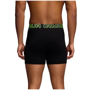 Boxeri pentru bărbați Under Armour Perf Cotton 6in 3Pack Black
