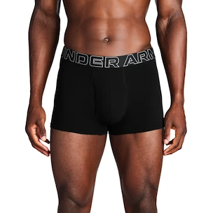 Boxeri pentru bărbați Under Armour Perf Cotton Solid 3in 3Pack Black