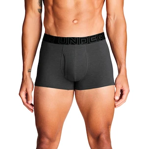 Boxeri pentru bărbați Under Armour Perf Cotton Solid 3in 3Pack Castlerock Heather