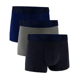 Boxeri pentru bărbați Under Armour Perf Cotton Solid 3in 3Pack Navy