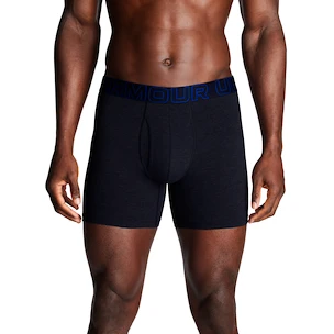 Boxeri pentru bărbați Under Armour Perf Cotton Solid 6in 3Pack Navy