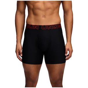 Boxeri pentru bărbați Under Armour Perf Tech 6in 3Pack Black