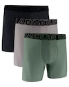 Boxeri pentru bărbați Under Armour Perf Tech 6in 3Pack Grey