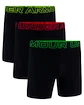 Boxeri pentru bărbați Under Armour Perf Tech Mesh 6in 3Pack Black  L
