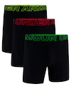 Boxeri pentru bărbați Under Armour Perf Tech Mesh 6in 3Pack Black  L