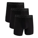 Boxeri pentru bărbați Under Armour Perf Tech Mesh Solid 6in 3Pack Black