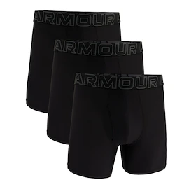 Boxeri pentru bărbați Under Armour Perf Tech Mesh Solid 6in 3Pack Black