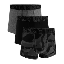 Boxeri pentru bărbați Under Armour Perf Tech Print 3in 3Pack Black
