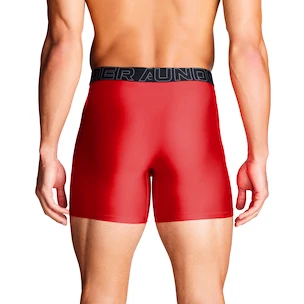 Boxeri pentru bărbați Under Armour Perf Tech Solid 6in 3Pack Red
