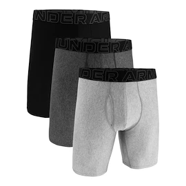 Boxeri pentru bărbați Under Armour Perf Tech Solid 9in 3Pack Steel Heather