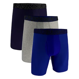 Boxeri pentru bărbați Under Armour Perf Tech Solid 9in 3Pack Steel Royal