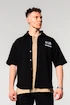 Cămașă pentru bărbați Nebbia  Oversized Shirt 90s THROWBACK 350 Black