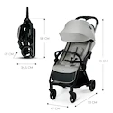 Cărucior de oraș Kinderkraft Apino Dove Grey