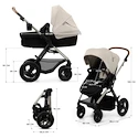 Cărucior de oraș Kinderkraft Moov 2 3in1 Moonlight Grey