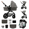 Cărucior de oraș Kinderkraft Moov 2 Air 3In1 Light Grey