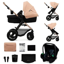Cărucior de oraș Kinderkraft Moov 2 Air 3In1 Sand Beige