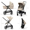 Cărucior de oraș Kinderkraft Newly 3In1 Sand Beige + Mink Pro