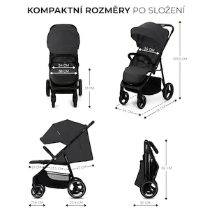 Cărucior de oraș Kinderkraft Trig 3  Granite Grey