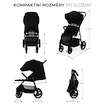 Cărucior de oraș Kinderkraft Trig 3  Onyx Black