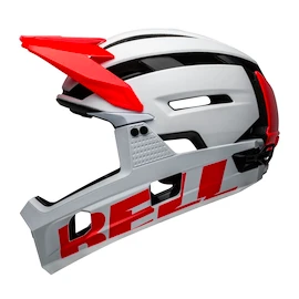 Cască de ciclism Bell Super Air R Spherical Mat White/Infrared