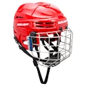 Cască de hochei Bauer  IMS 5.0 II Combo Red Senior