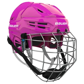Cască de hochei Bauer RE-AKT 55 Combo Pink Senior