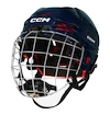 Cască de hochei CCM Tacks 70 Combo Navy Junior