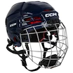 Cască de hochei CCM Tacks 70 Combo Navy Junior