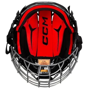 Cască de hochei CCM Tacks 70 Combo Red Youth