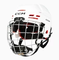 Cască de hochei CCM Tacks 70 Combo White Junior
