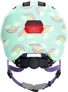 Cască pentru copii Abus Smiley 3.0 LED Blue Rainbow
