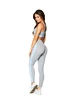 Colanți pentru femei Gym Glamour  High Waist Gray