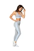 Colanți pentru femei Gym Glamour  High Waist Gray
