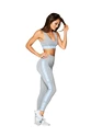 Colanți pentru femei Gym Glamour  High Waist Gray