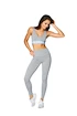 Colanți pentru femei Gym Glamour  High Waist Gray XS