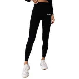 Colanți pentru femei GymBeam FLO Ribbed Leggings Black