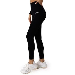 Colanți pentru femei GymBeam  FLO Ribbed Leggings Black XL