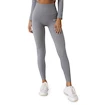 Colanți pentru femei GymBeam  FLO Ribbed Leggings Grey