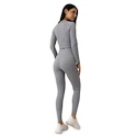 Colanți pentru femei GymBeam  FLO Ribbed Leggings Grey