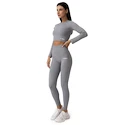 Colanți pentru femei GymBeam  FLO Ribbed Leggings Grey