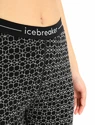 Colanți pentru femei Icebreaker  250 Vertex Alpine Geo Black/Snow